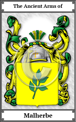 Malherbe Family Crest Download (JPG) Book Plated - 600 DPI