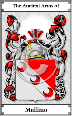 Mallino Family Crest Download (JPG)  Book Plated - 150 DPI