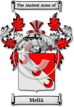 Melià Family Crest Download (jpg) Legacy Series - 150 DPI
