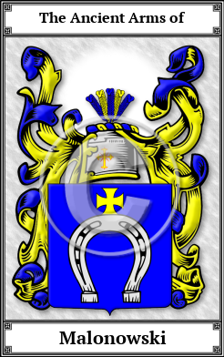 Malonowski Family Crest Download (JPG)  Book Plated - 150 DPI