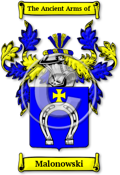 Malonowski Family Crest Download (jpg) Legacy Series - 150 DPI