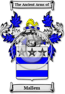 Mallem Family Crest Download (jpg) Legacy Series - 150 DPI