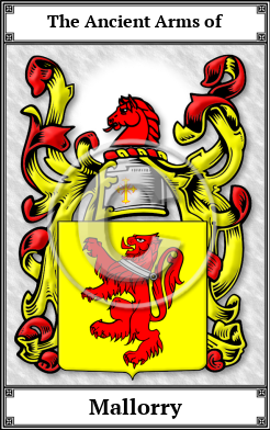 Mallorry Family Crest Download (JPG)  Book Plated - 150 DPI