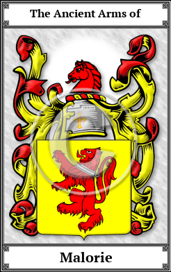 Malorie Family Crest Download (JPG)  Book Plated - 150 DPI