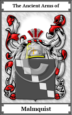 Malmquist Family Crest Download (JPG) Book Plated - 600 DPI