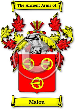 Malou Family Crest Download (jpg) Legacy Series - 150 DPI