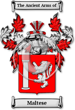 Maltese Family Crest Download (JPG) Legacy Series - 600 DPI