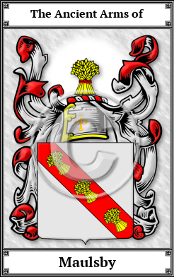 Maulsby Family Crest Download (JPG)  Book Plated - 150 DPI
