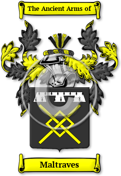 Maltraves Family Crest Download (jpg) Legacy Series - 150 DPI