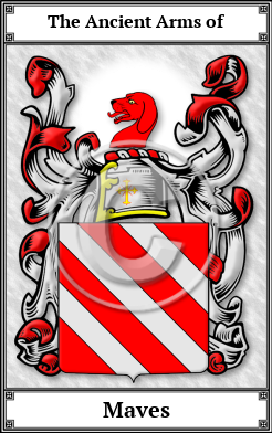 Maves Family Crest Download (JPG)  Book Plated - 150 DPI