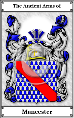 Mancester Family Crest Download (JPG)  Book Plated - 150 DPI