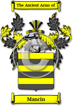 Mancin Family Crest Download (jpg) Legacy Series - 150 DPI