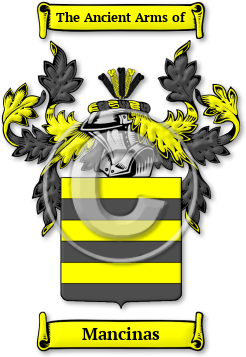 Mancinas Family Crest Download (jpg) Legacy Series - 150 DPI