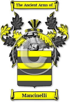 Mancinelli Family Crest Download (jpg) Legacy Series - 150 DPI