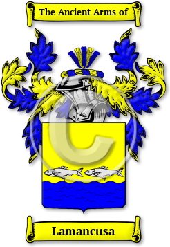 Lamancusa Family Crest Download (jpg) Legacy Series - 150 DPI