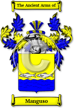 Manguso Family Crest Download (jpg) Legacy Series - 150 DPI