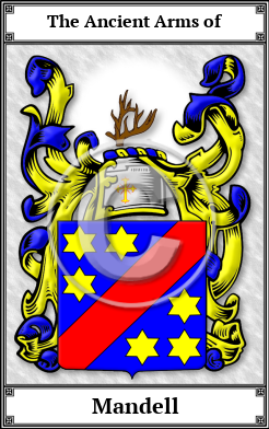 Mandell Family Crest Download (JPG)  Book Plated - 150 DPI