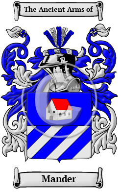 Mander Family Crest Download (JPG) Heritage Series - 600 DPI