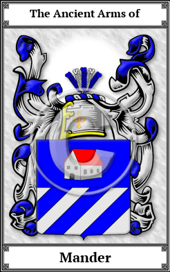 Mander Family Crest Download (JPG)  Book Plated - 150 DPI