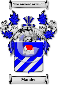Mander Family Crest Download (jpg) Legacy Series - 150 DPI