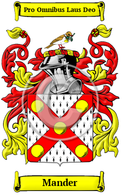 Mander Family Crest Download (JPG) Heritage Series - 600 DPI