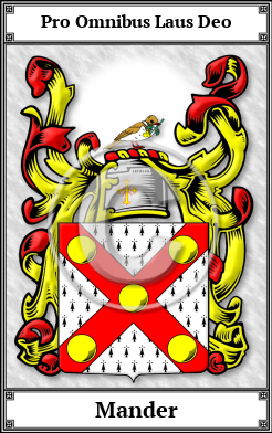 Mander Family Crest Download (JPG)  Book Plated - 150 DPI