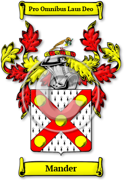 Mander Family Crest Download (JPG) Legacy Series - 300 DPI