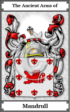 Mandrull Family Crest Download (JPG)  Book Plated - 150 DPI