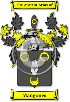 Mangones Family Crest Download (jpg) Legacy Series - 150 DPI