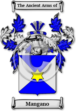 Mangano Family Crest Download (jpg) Legacy Series - 150 DPI