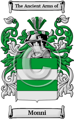 Monni Family Crest/Coat of Arms
