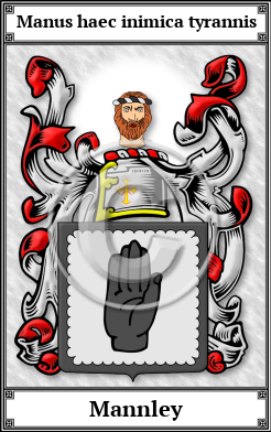 Mannley Family Crest Download (JPG)  Book Plated - 150 DPI