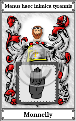 Monnelly Family Crest Download (JPG)  Book Plated - 150 DPI