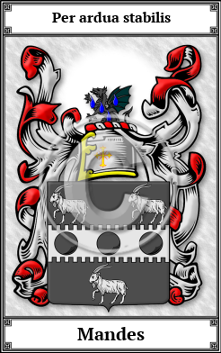 Mandes Family Crest Download (JPG)  Book Plated - 150 DPI