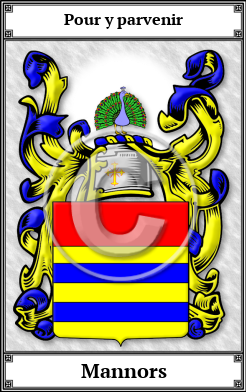 Mannors Family Crest Download (JPG)  Book Plated - 150 DPI