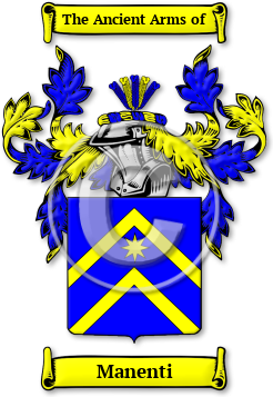 Manenti Family Crest Download (JPG) Legacy Series - 600 DPI