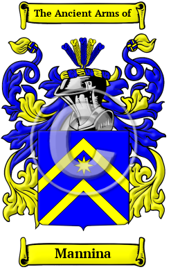 Mannina Family Crest/Coat of Arms