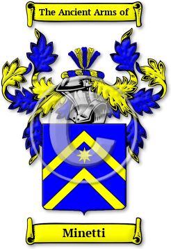 Minetti Family Crest Download (jpg) Legacy Series - 150 DPI