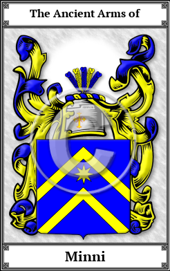 Minni Family Crest Download (JPG)  Book Plated - 150 DPI