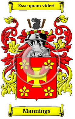 Mannings Family Crest/Coat of Arms
