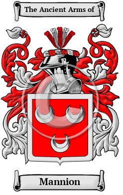 Mannion Family Crest Download (JPG) Heritage Series - 600 DPI