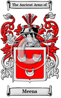 Meena Family Crest Download (JPG) Heritage Series - 600 DPI