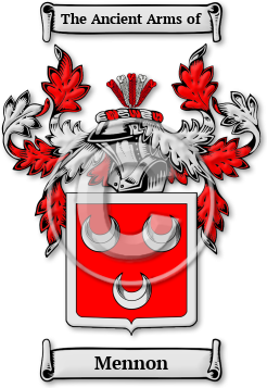 Mennon Family Crest Download (jpg) Legacy Series - 150 DPI