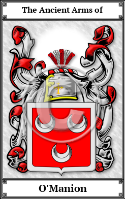 O'Manion Family Crest Download (JPG)  Book Plated - 150 DPI