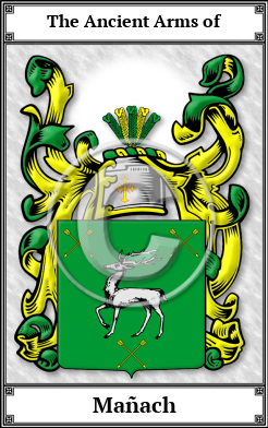 Mañach Family Crest Download (JPG) Book Plated - 150 DPI
