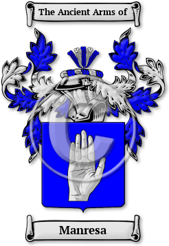 Manresa Family Crest Download (JPG) Legacy Series - 600 DPI