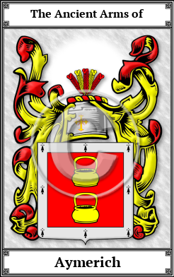 Aymerich Family Crest Download (JPG)  Book Plated - 150 DPI