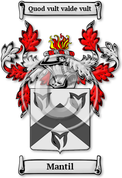 Mantil Family Crest Download (jpg) Legacy Series - 150 DPI