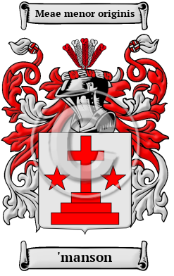 'manson Name Meaning, Family History, Family Crest & Coats of Arms