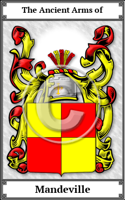 Mandeville Family Crest Download (JPG)  Book Plated - 150 DPI